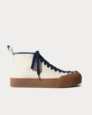 Isi White / Bluette High Top Sneakers
