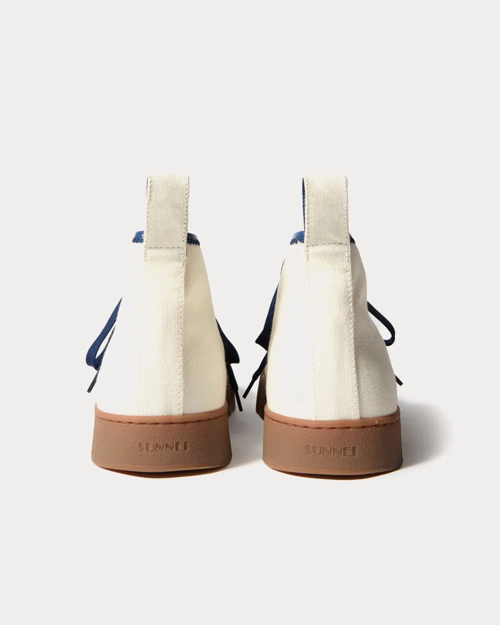 Isi White / Bluette High Top Sneakers