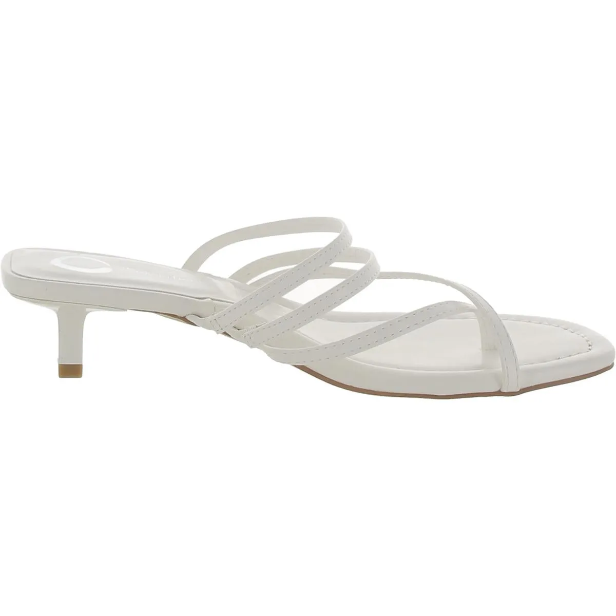 Journee Collection Womens Patent Leather Slip On Kitten Heels