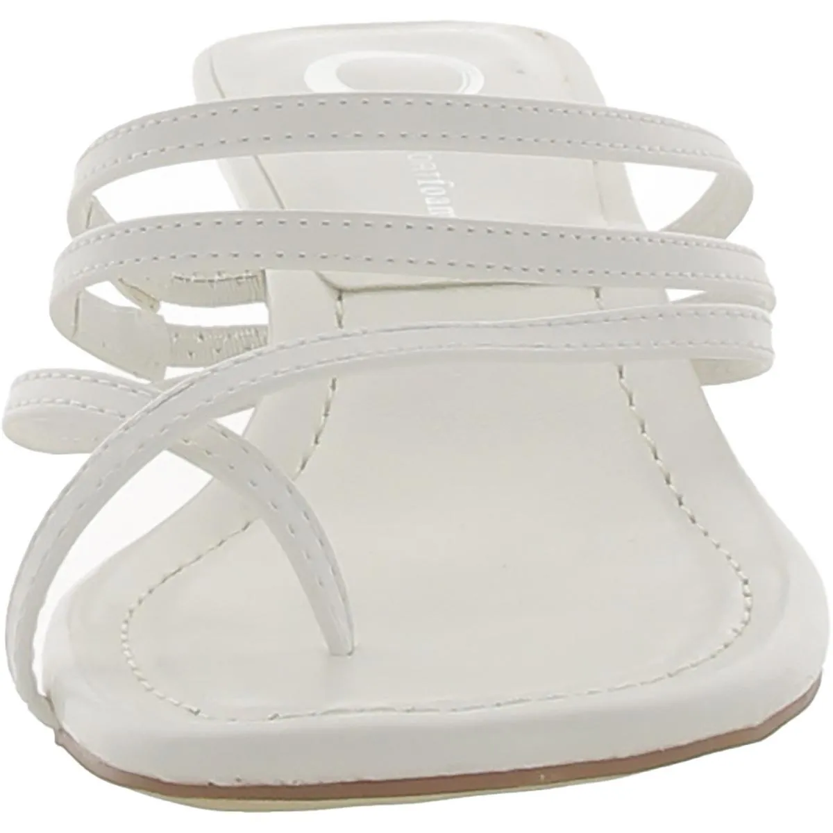 Journee Collection Womens Patent Leather Slip On Kitten Heels