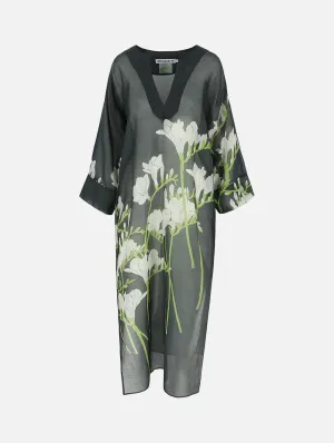 Kaftan in Navy Freesia