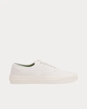 Laced Canvas White Low Top Sneakers