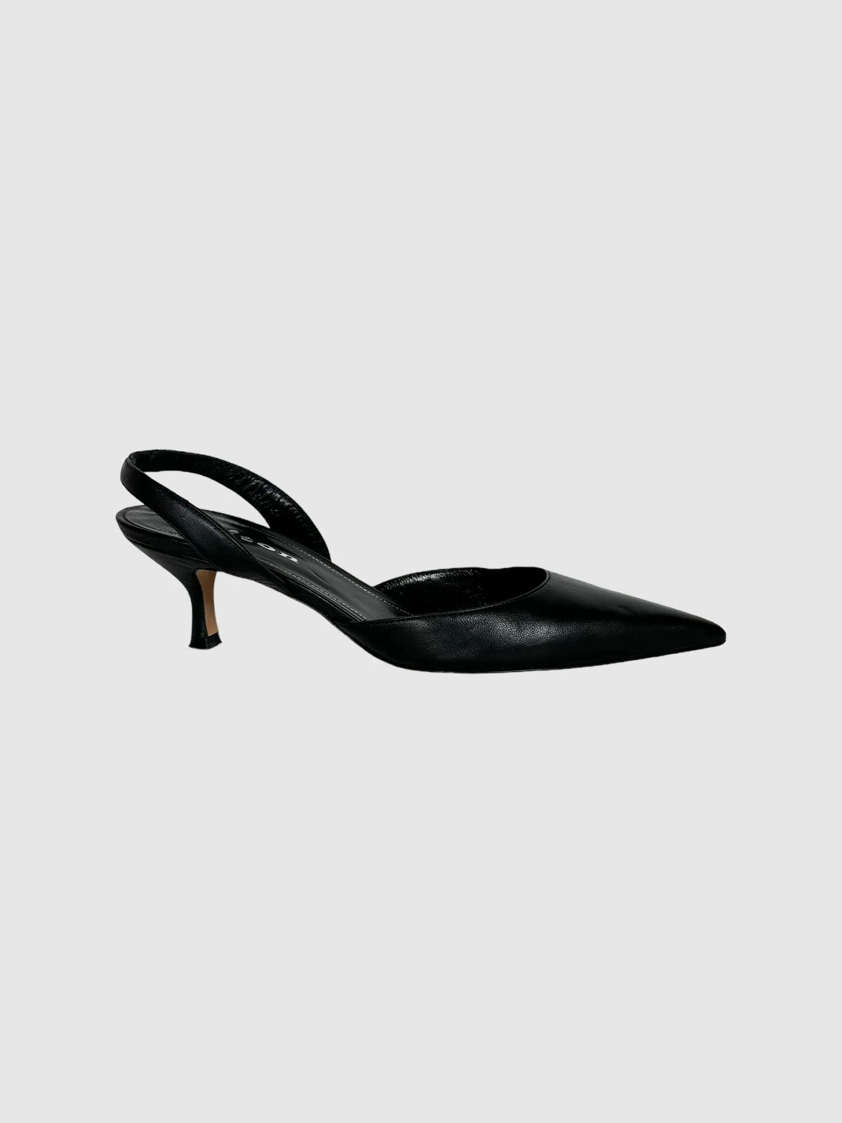 Leather Kitten Heels - Size 39