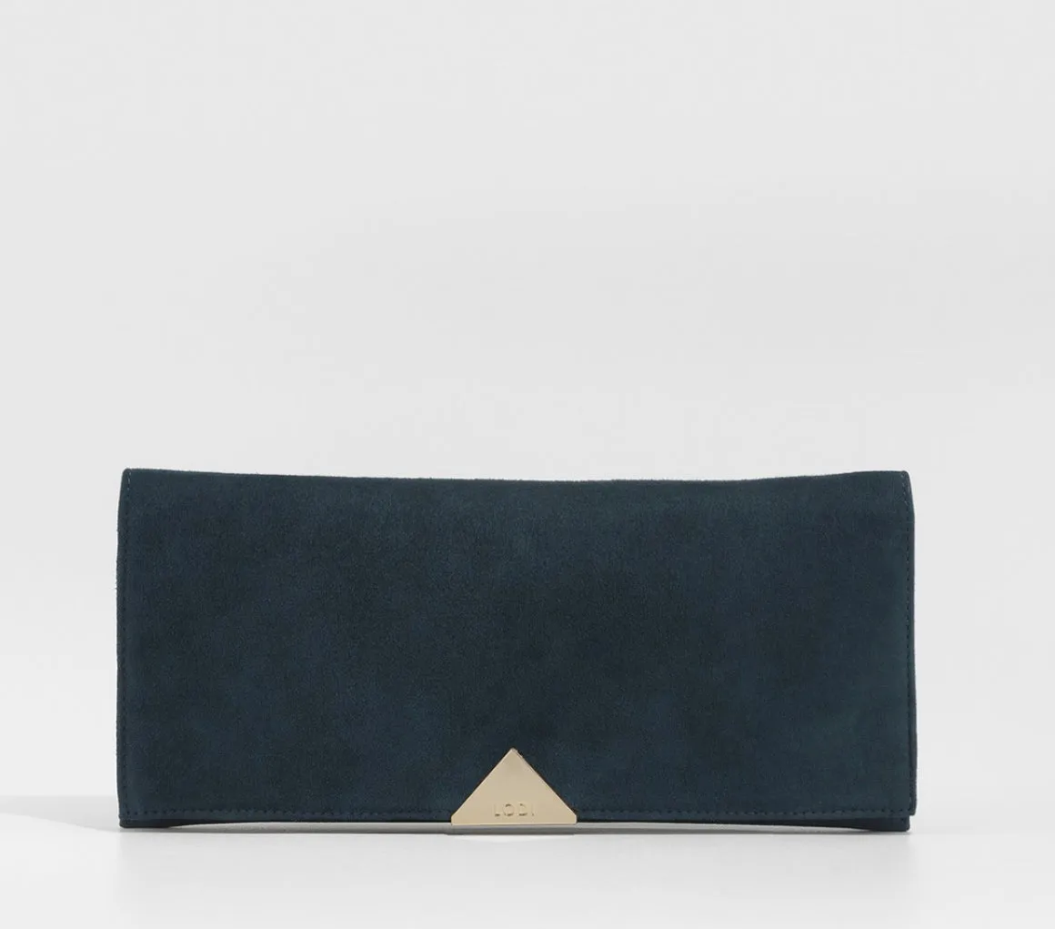 Lodi - Jona Navy Suede Court with a Kitten heel*