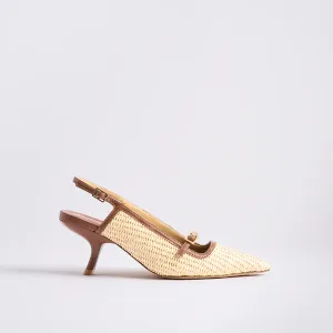 Marion Parke | Melissa Slingback in Rafia