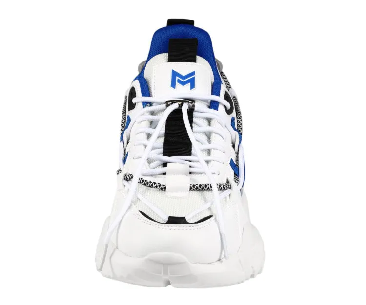 Mazino Urban Oasis Chunky Sneakers Men’s White Royal Blue