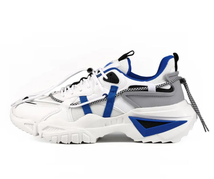 Mazino Urban Oasis Chunky Sneakers Men’s White Royal Blue