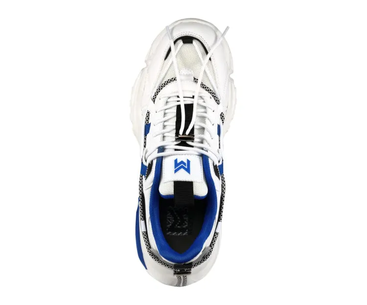 Mazino Urban Oasis Chunky Sneakers Men’s White Royal Blue