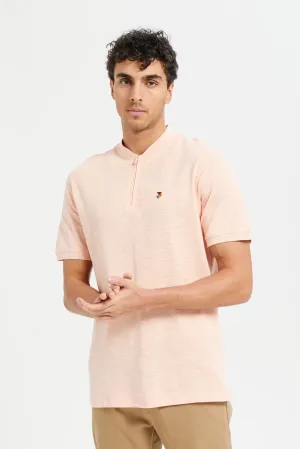 Men Apricot Polo Shirt