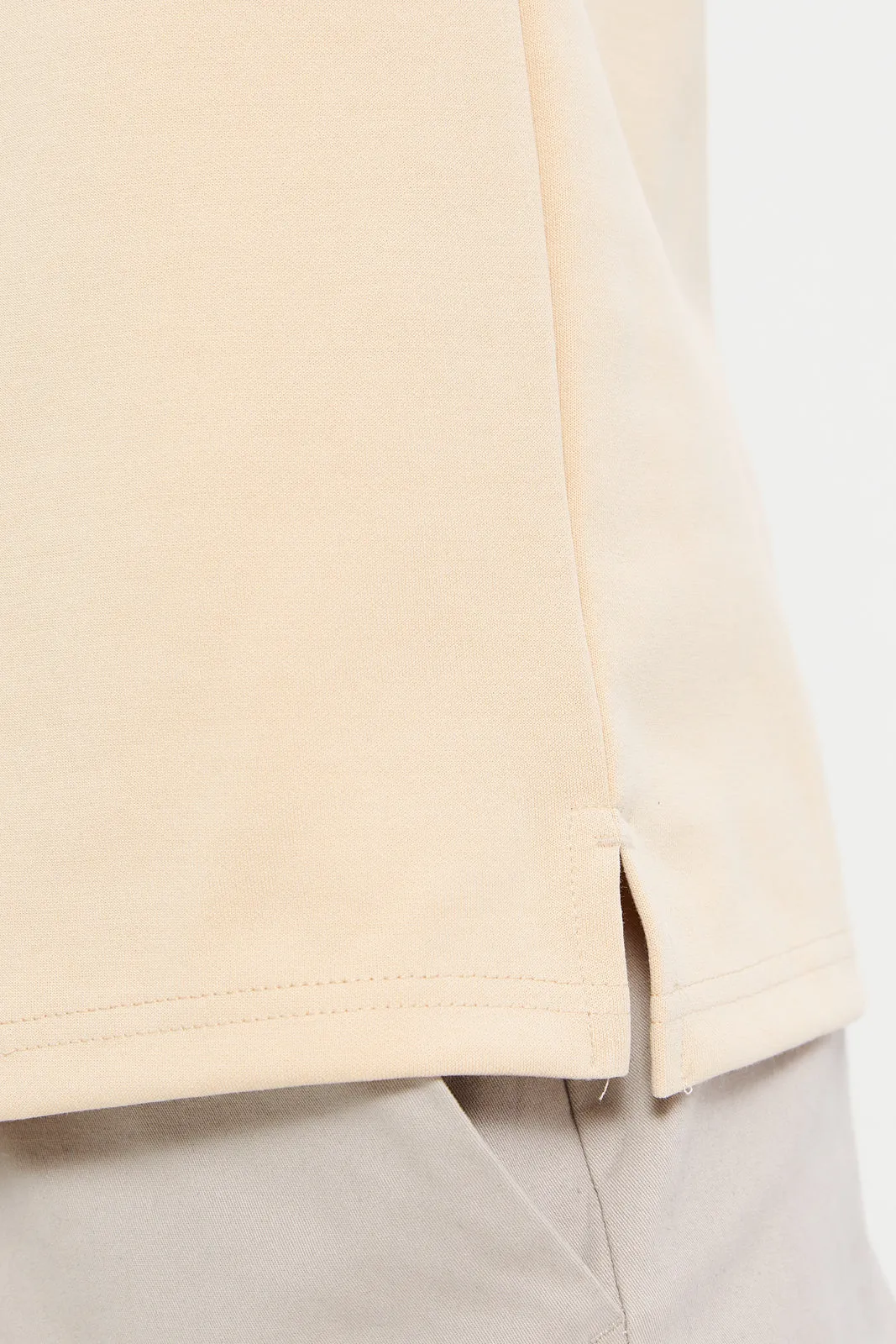 Men Beige Polo Shirt