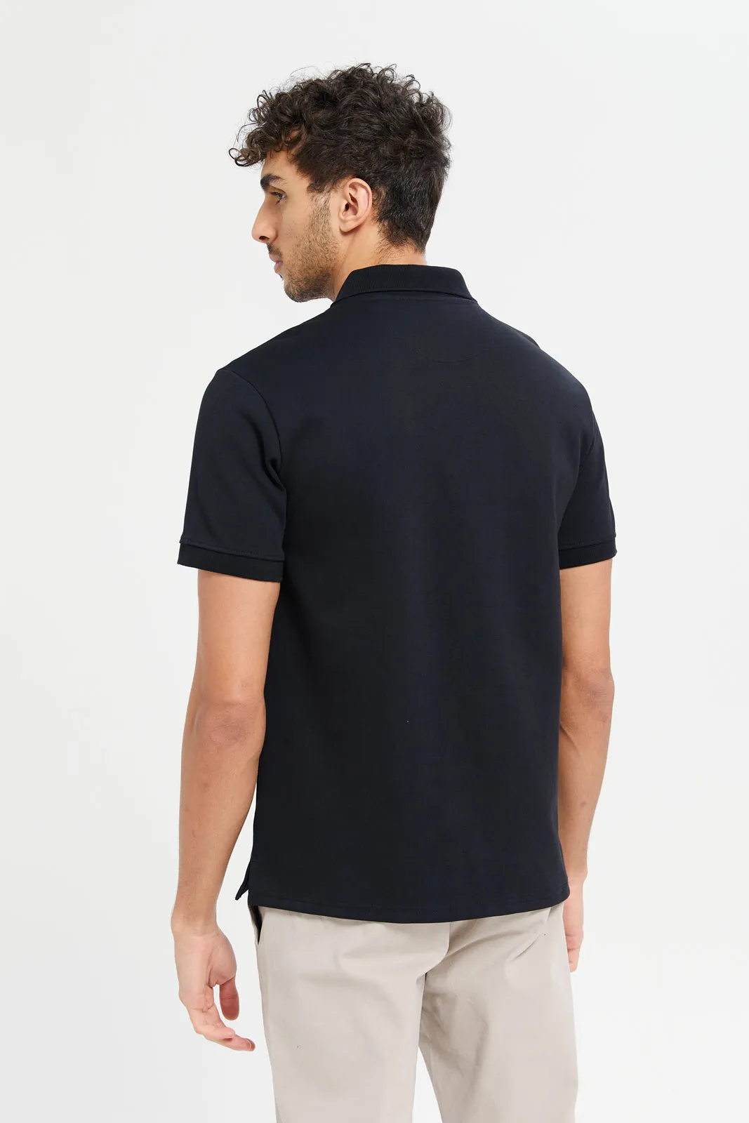 Men Black Polo Shirt