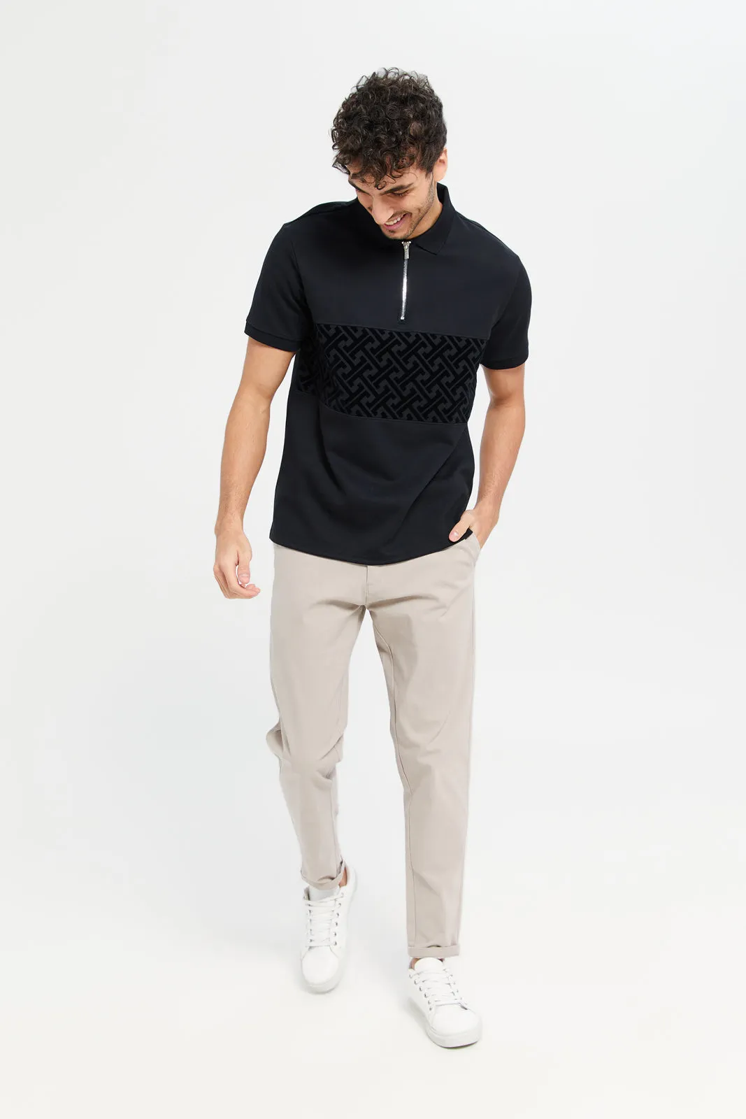 Men Black Polo Shirt