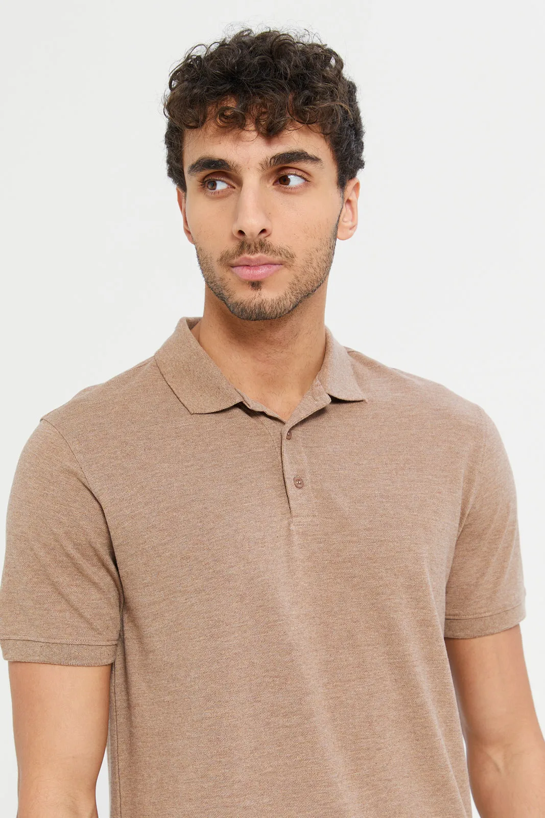 Men Brown Polo Shirt
