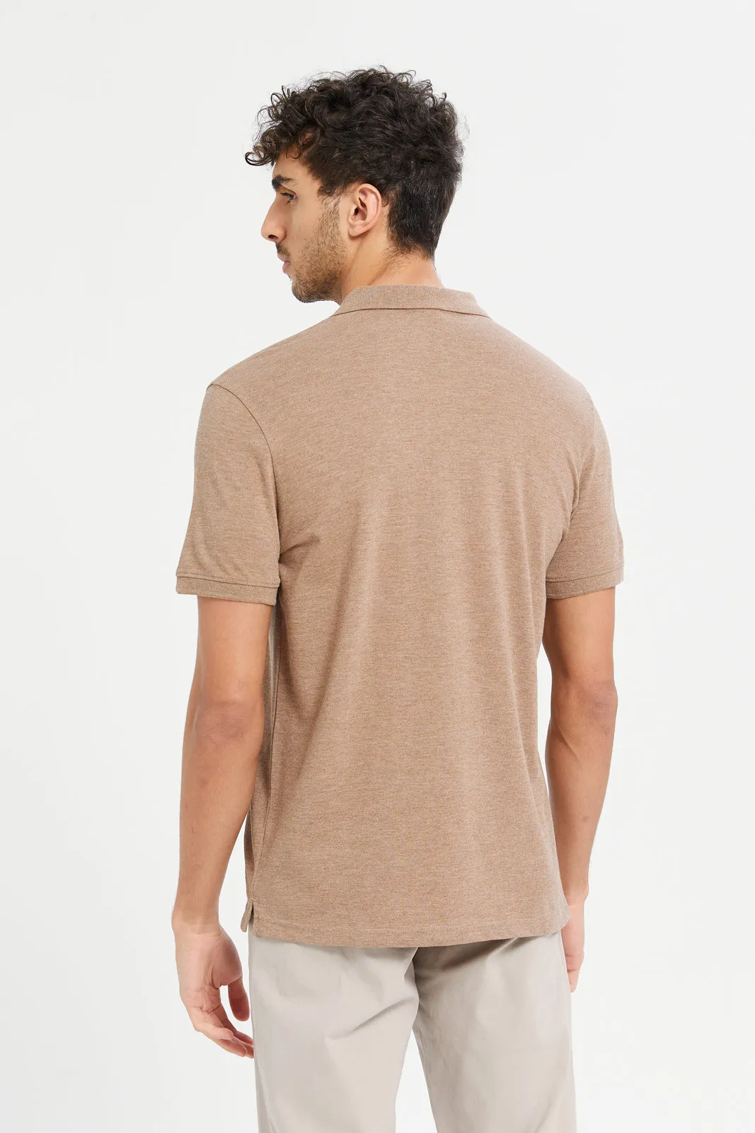 Men Brown Polo Shirt