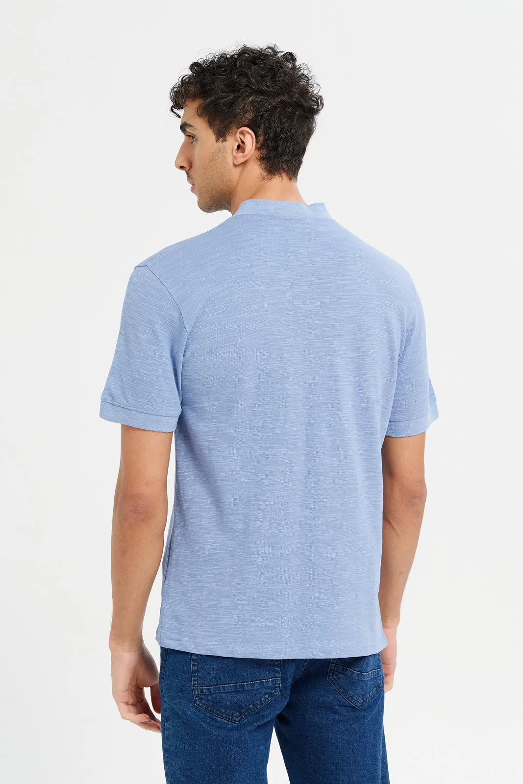 Men Lilac Polo Shirt
