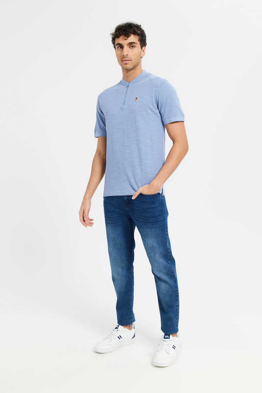 Men Lilac Polo Shirt