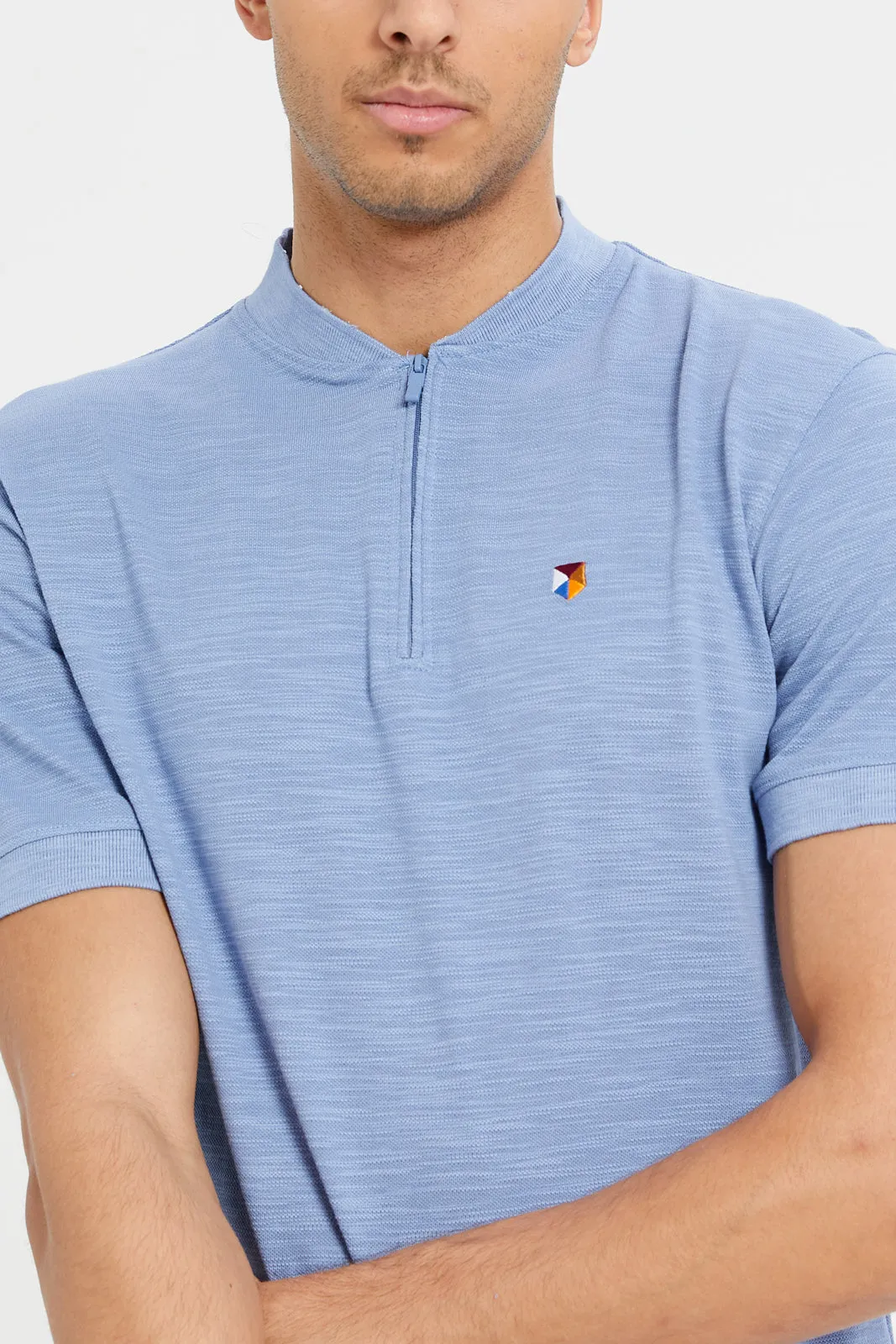 Men Lilac Polo Shirt