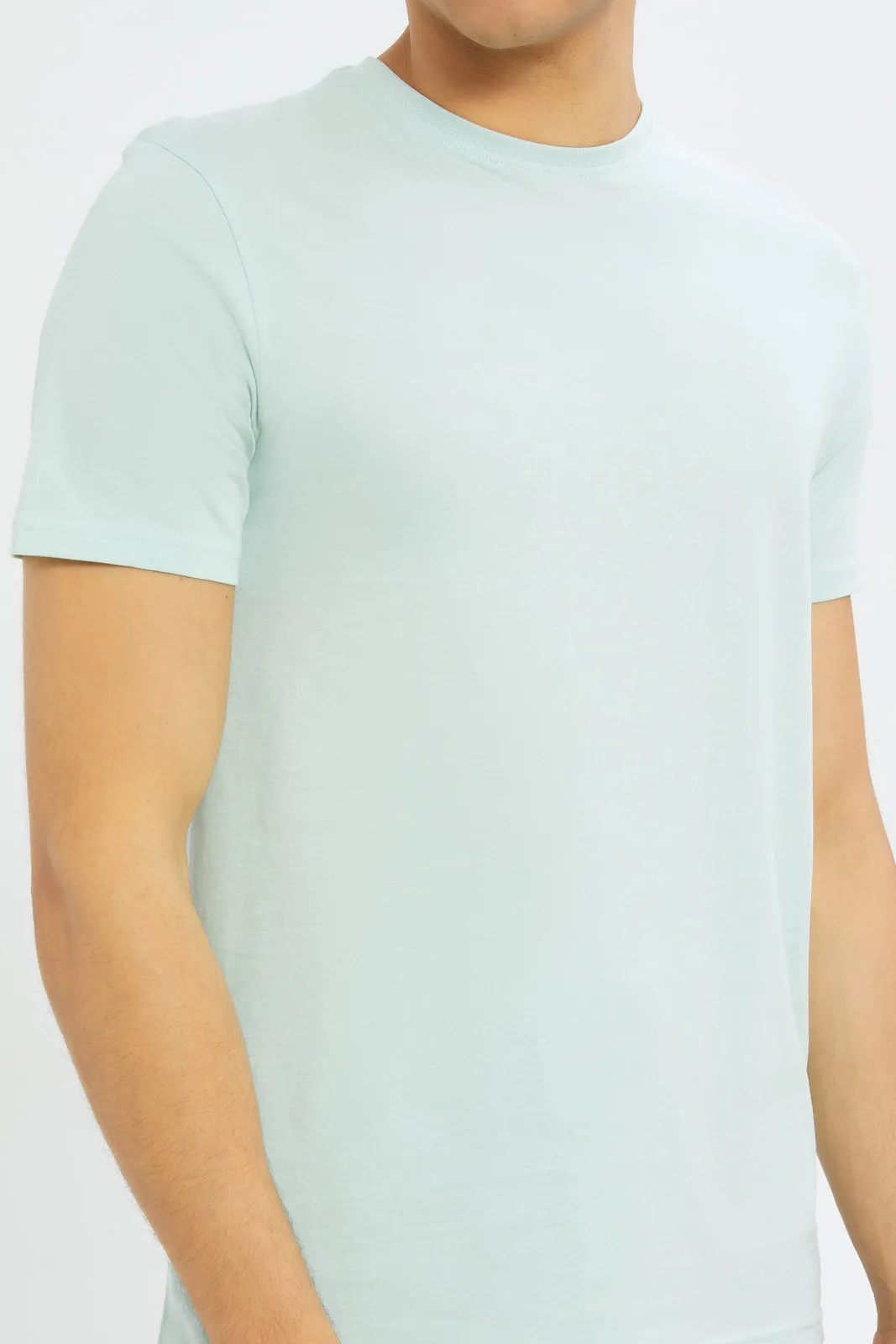 Men Mint Crew Neck T-Shirt