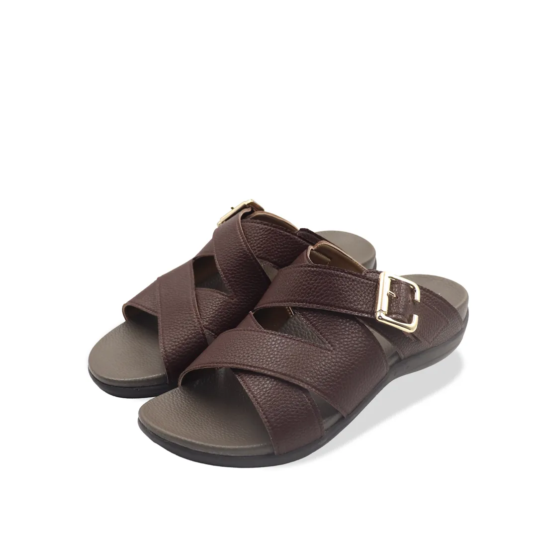 Men Multi Straps Buckle Sandals [Comfy Health Series][ODD SIZES LEFT]