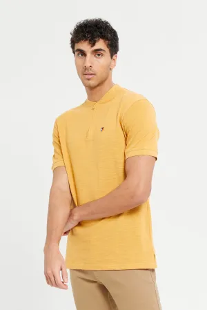 Men Mustard Polo Shirt