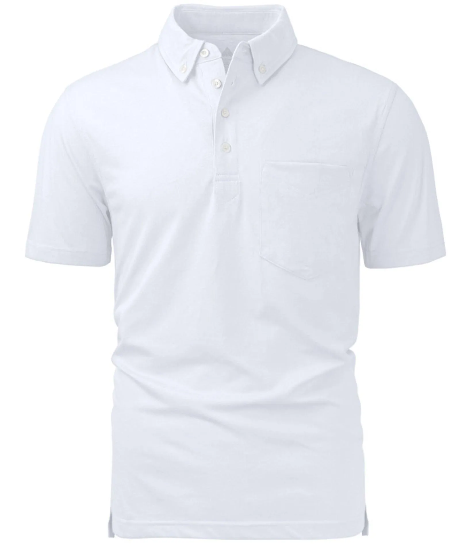 Men's Button Down Slim Fit Golf Polo Shirt-ZPK007842