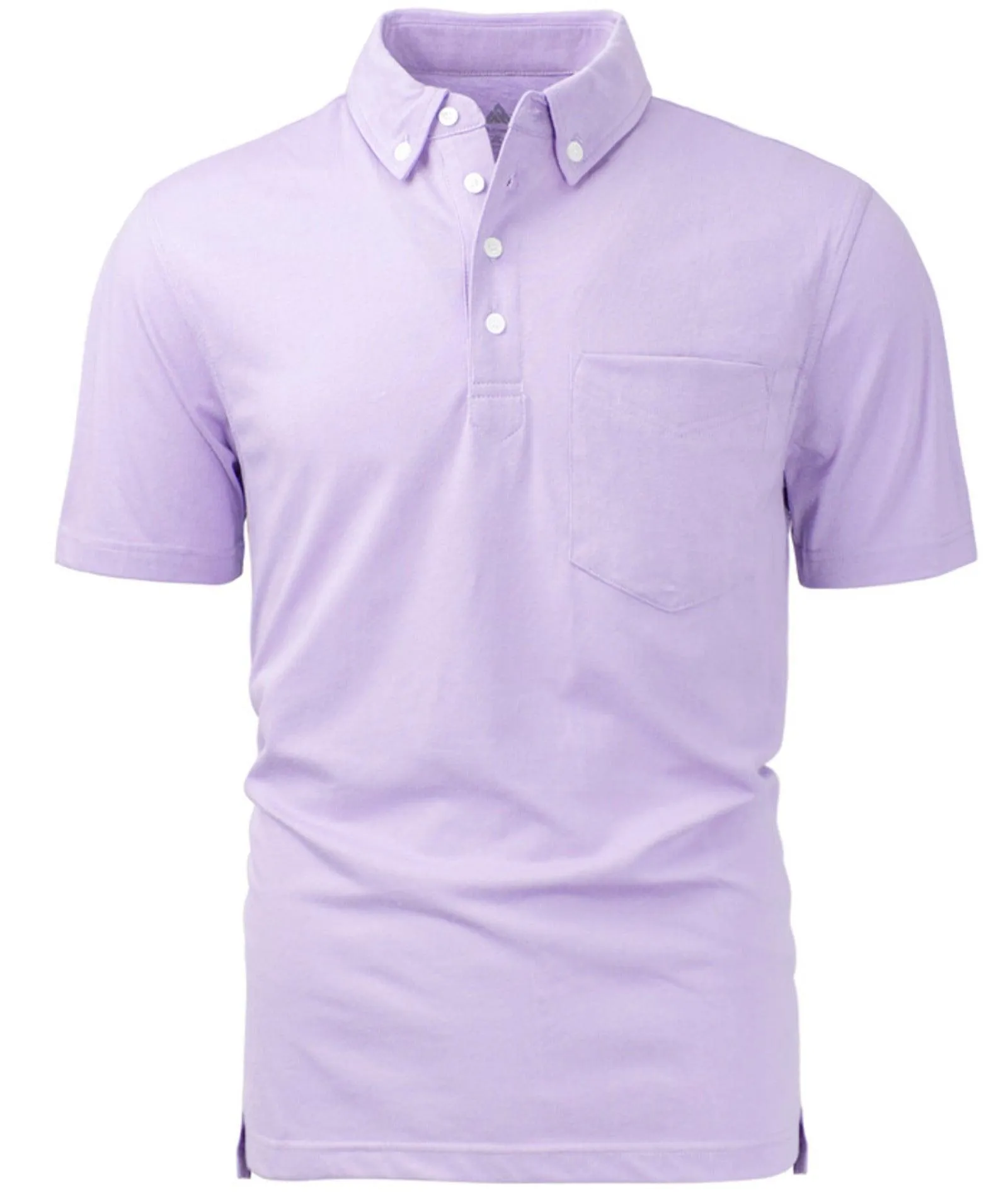 Men's Button Down Slim Fit Golf Polo Shirt-ZPK007842