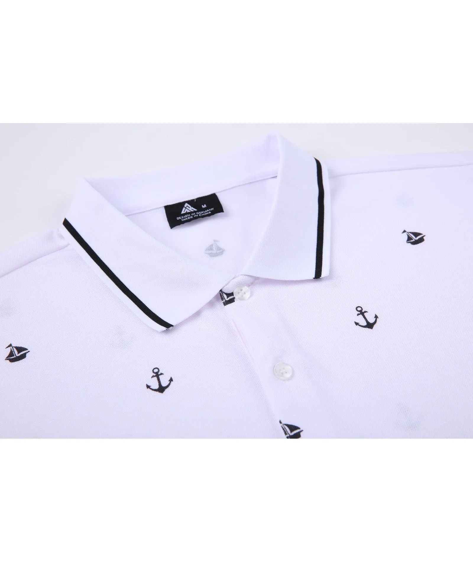 Men's Dry Fit Button Up Polo Shirt-ZPK007844