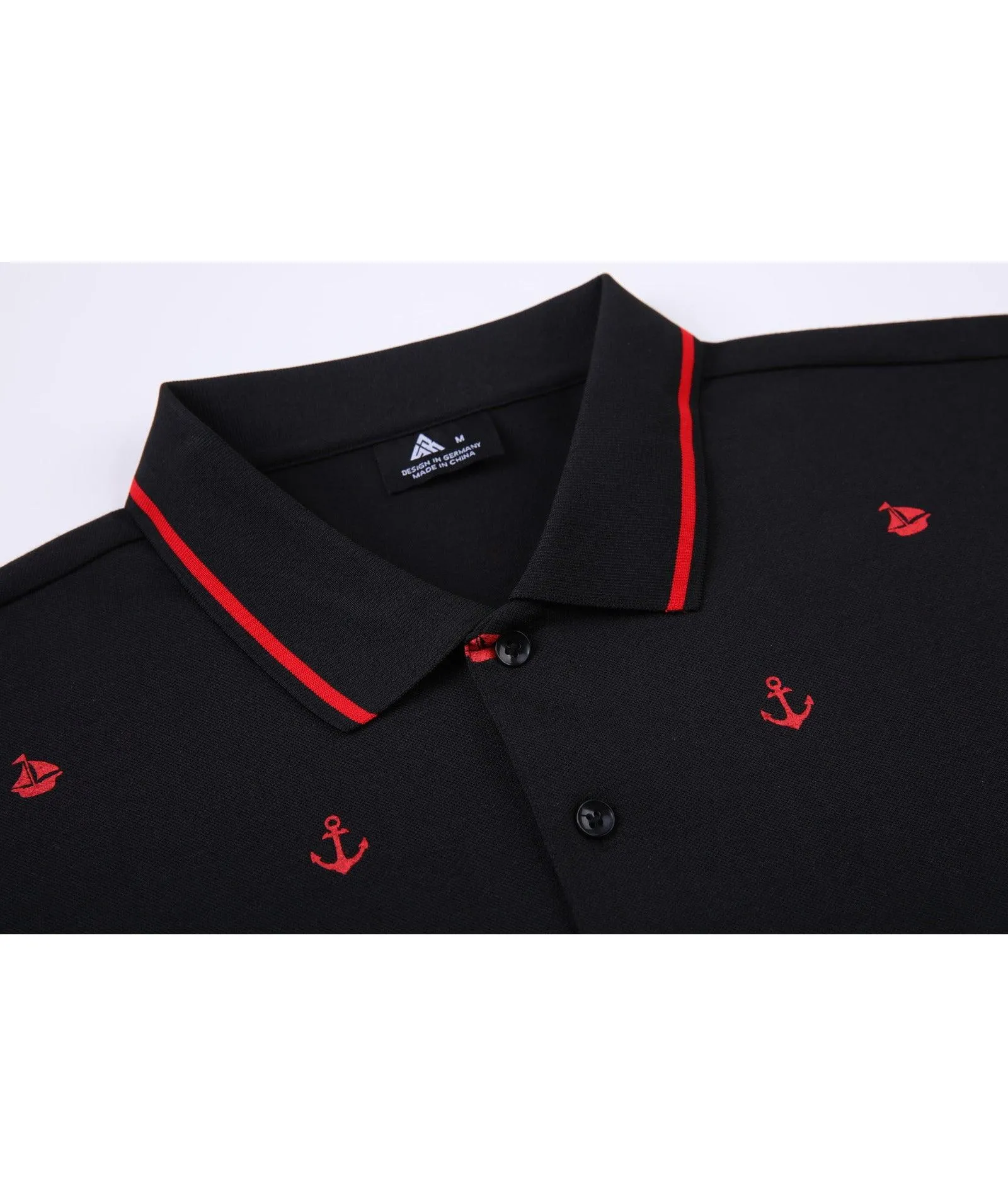 Men's Dry Fit Button Up Polo Shirt-ZPK007844