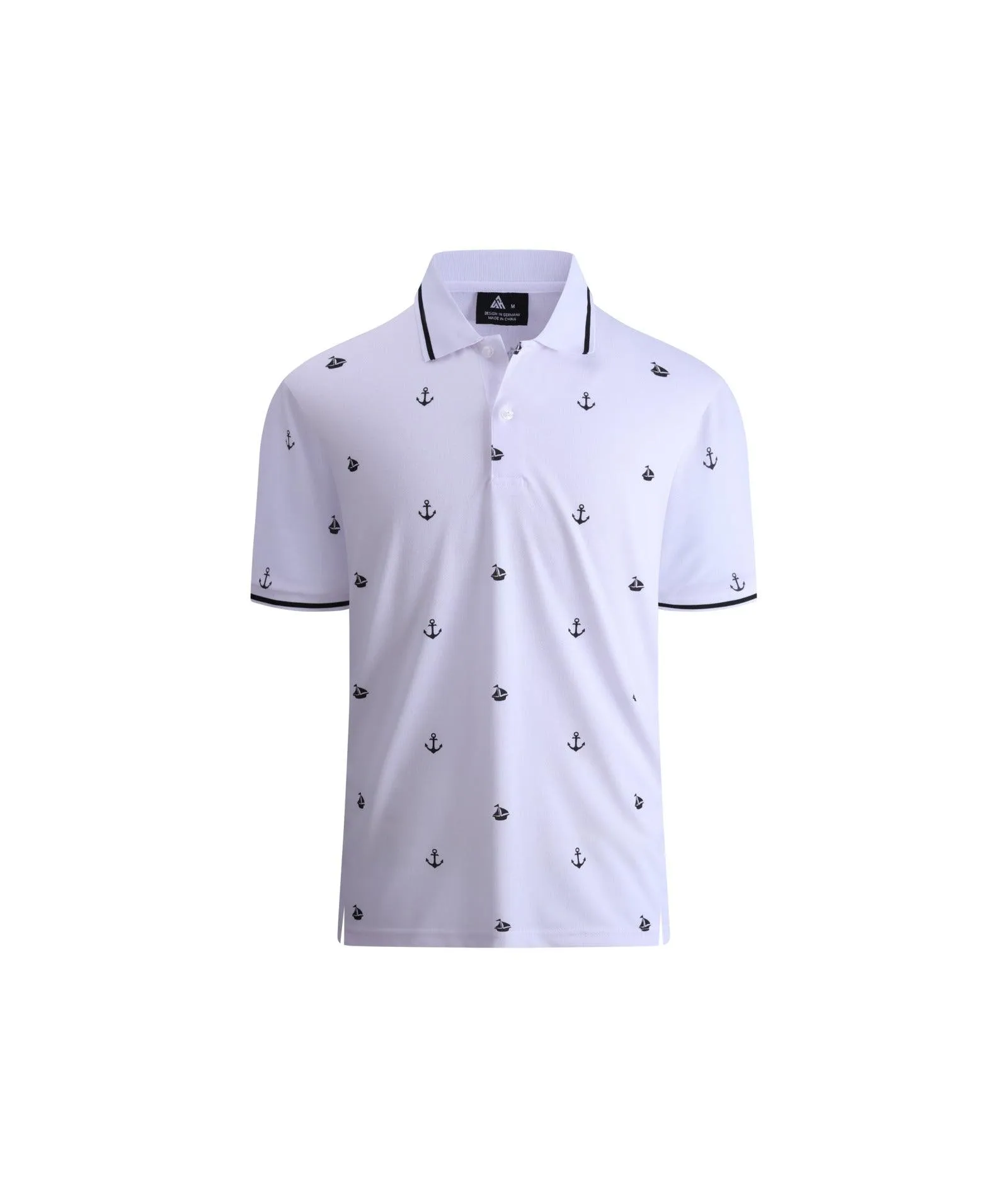 Men's Dry Fit Button Up Polo Shirt-ZPK007844