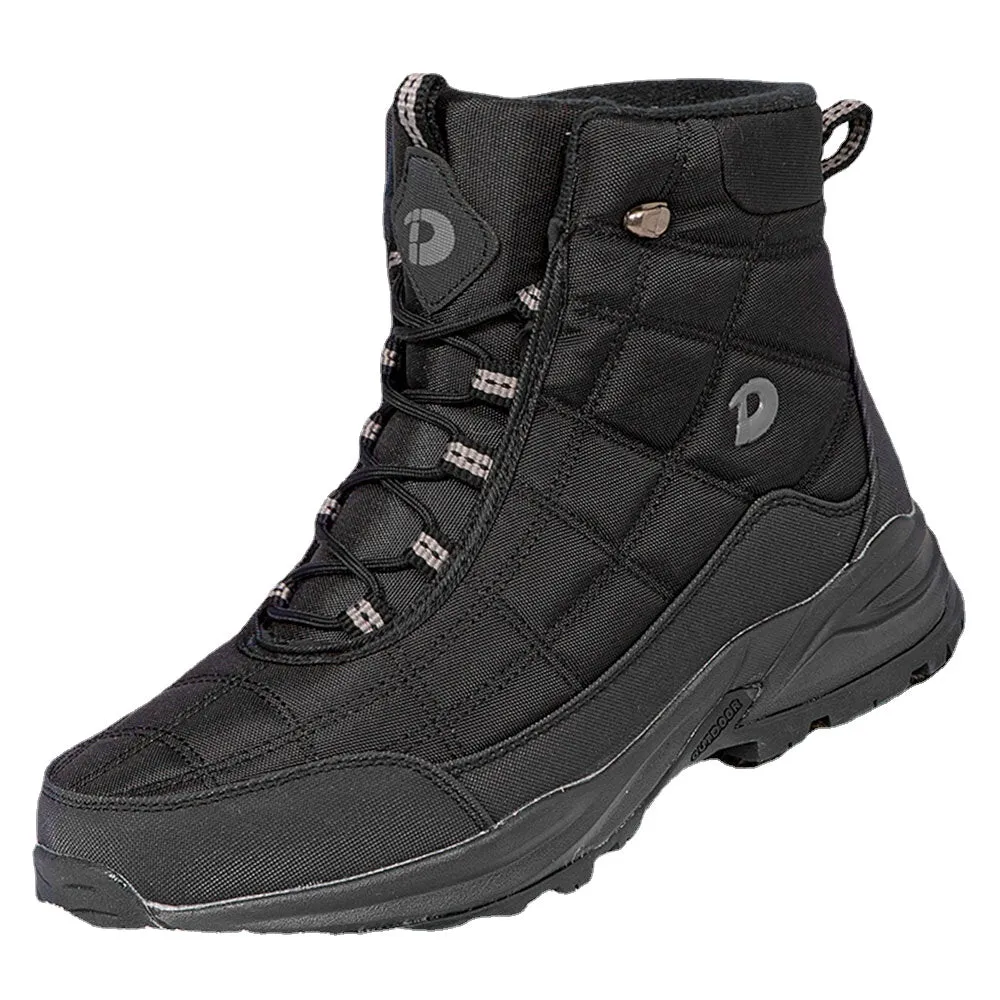 Men's Waterproof Non-Slip Winter Snow Boots - Warm, Windproof, Plus Velvet Lining