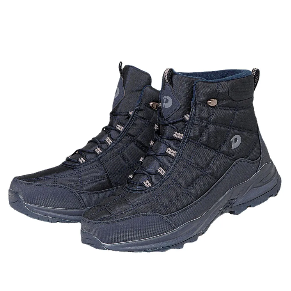 Men's Waterproof Non-Slip Winter Snow Boots - Warm, Windproof, Plus Velvet Lining