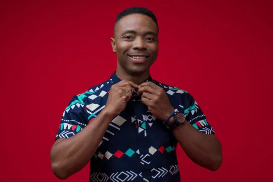 MENS - ZANDILE CHINESE COLLAR SHIRT