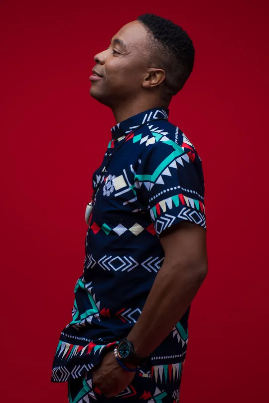 MENS - ZANDILE CHINESE COLLAR SHIRT