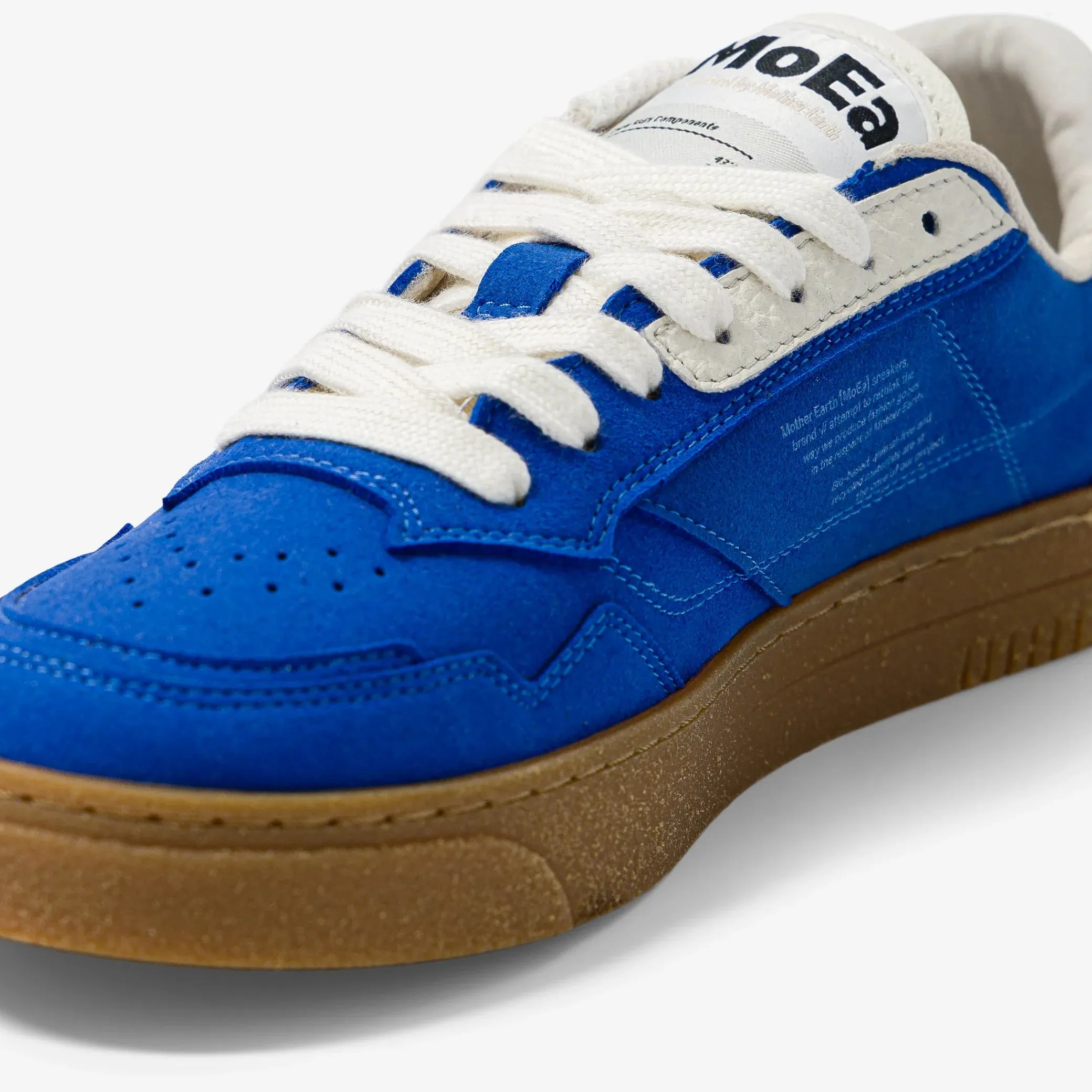 MoEa | GEN9 Mushroom Vegan Sneakers | Full Blue Suede