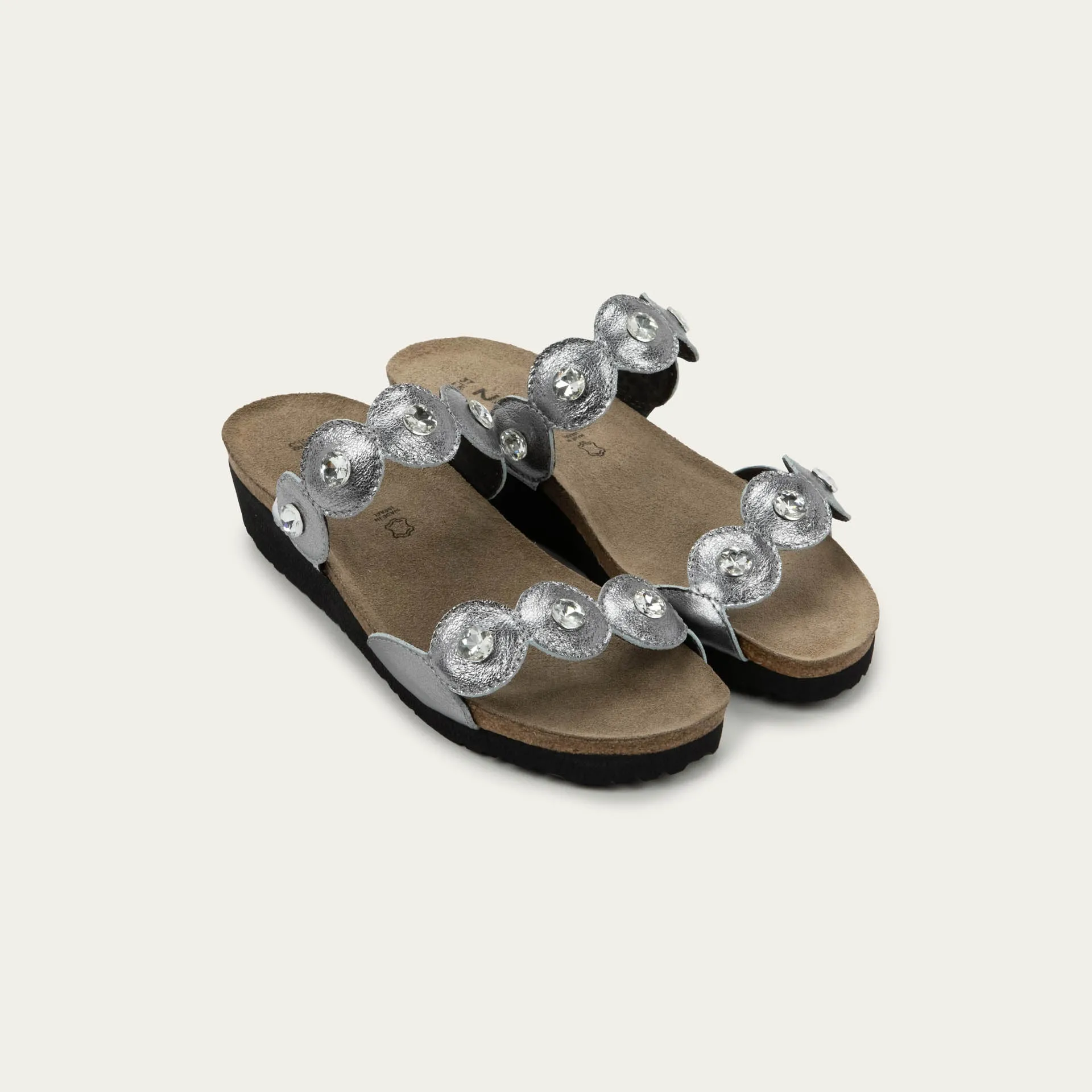 NAOT Hailey Sandal - Dark Pewter Leather