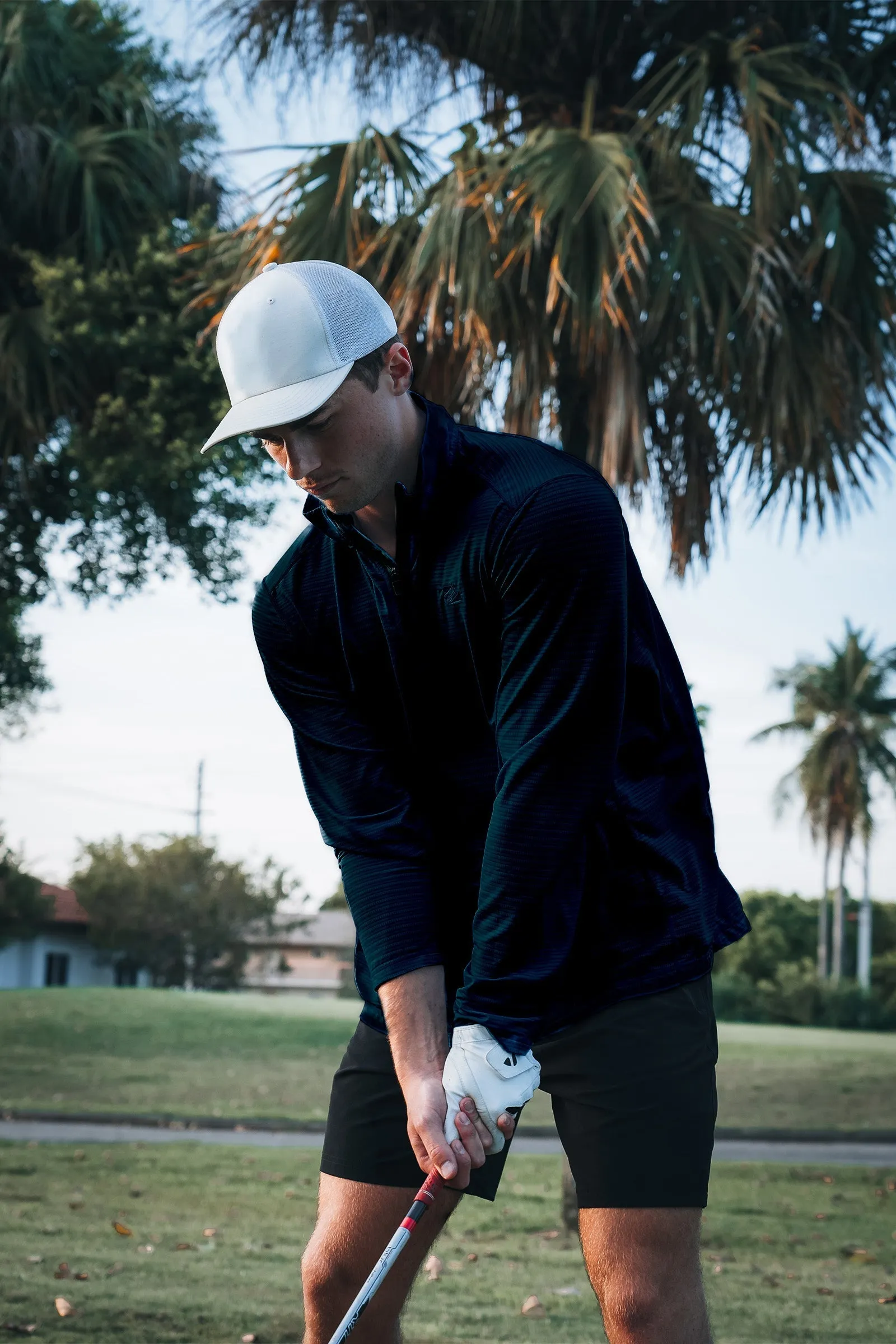 Navy Quarter Zip Jacket by Bermies
