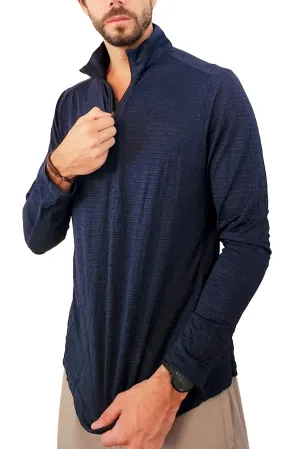 Navy Quarter Zip Jacket by Bermies
