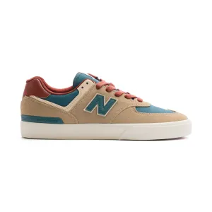 New Balance Numeric 574 Vulc - Tan with Forest Green