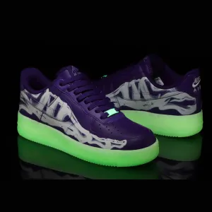 Nike Air Force 1 QS "Purple Skeleton" 2021 Halloween Pack (CU8067-500)
