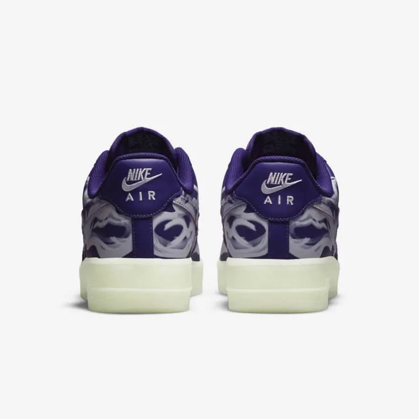 Nike Air Force 1 QS "Purple Skeleton" 2021 Halloween Pack (CU8067-500)