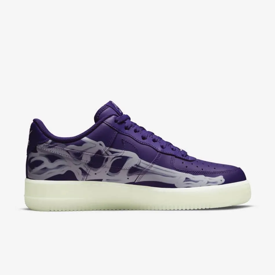 Nike Air Force 1 QS "Purple Skeleton" 2021 Halloween Pack (CU8067-500)