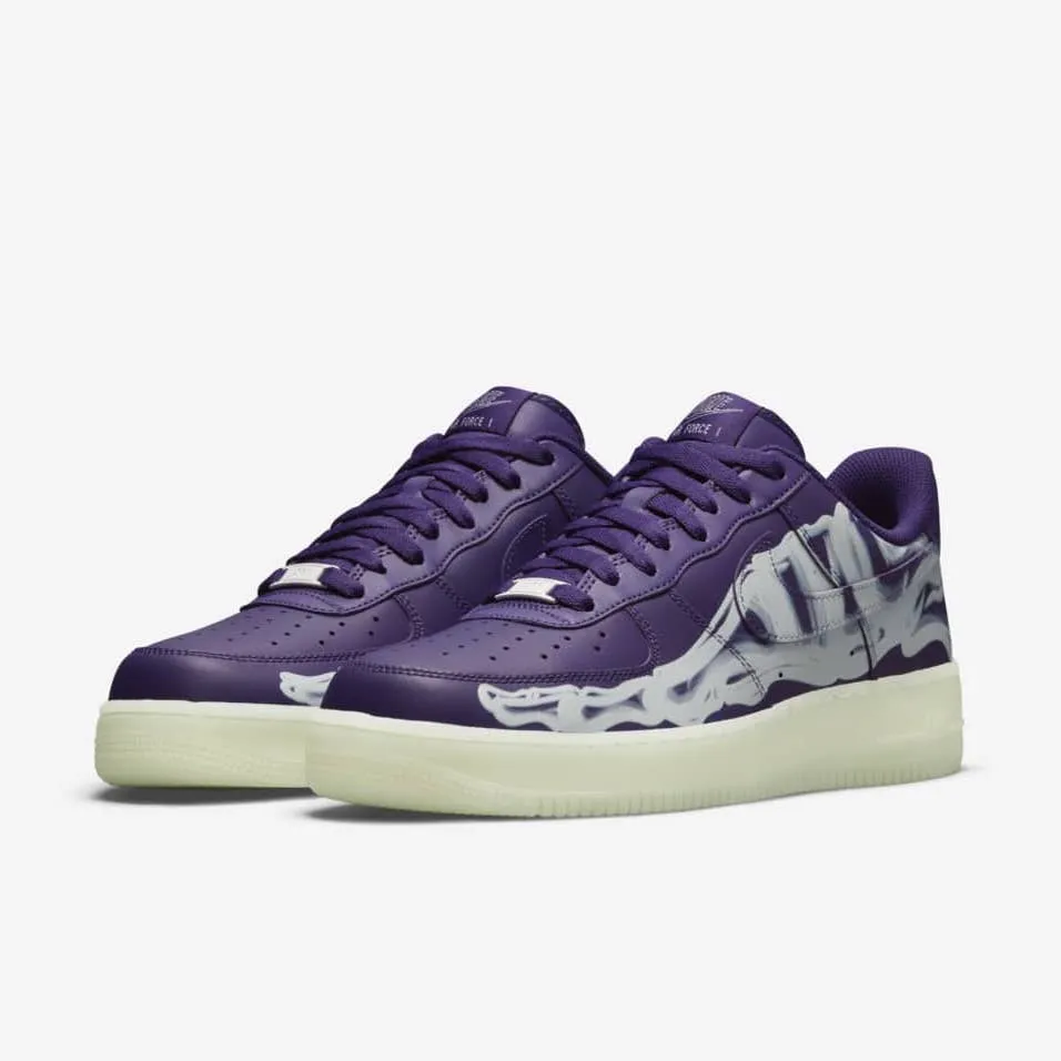 Nike Air Force 1 QS "Purple Skeleton" 2021 Halloween Pack (CU8067-500)