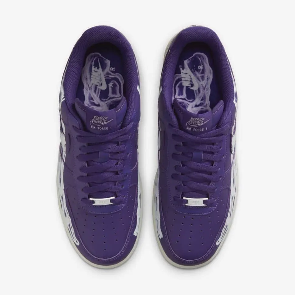 Nike Air Force 1 QS "Purple Skeleton" 2021 Halloween Pack (CU8067-500)