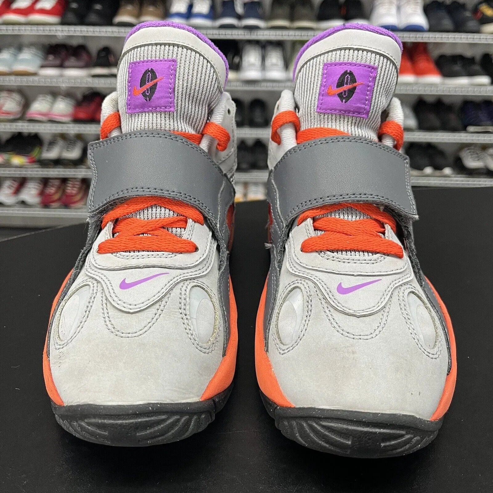 Nike Air Max Speed Turf Purple Orange Gray 535735-085 Youth Size 5.5Y