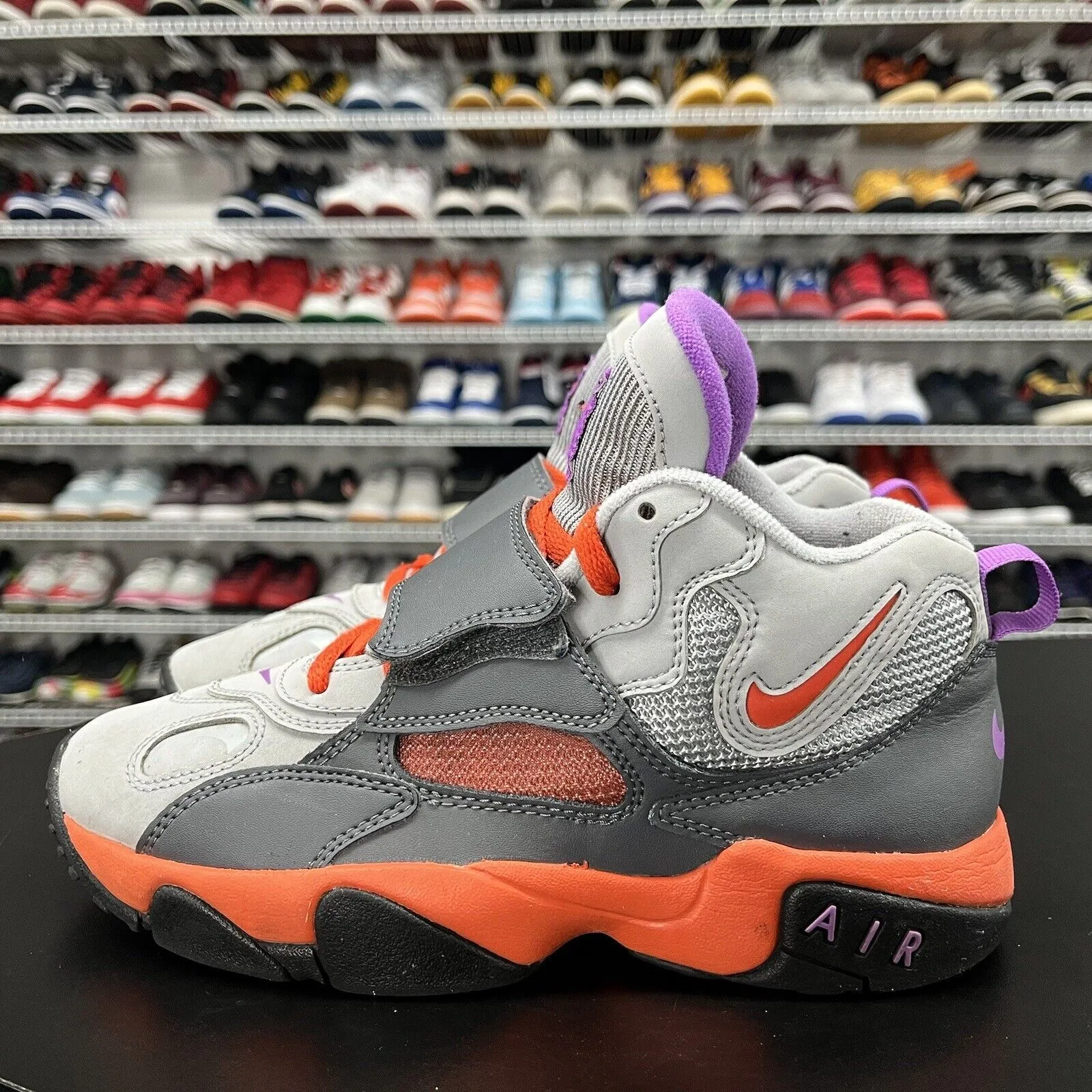 Nike Air Max Speed Turf Purple Orange Gray 535735-085 Youth Size 5.5Y