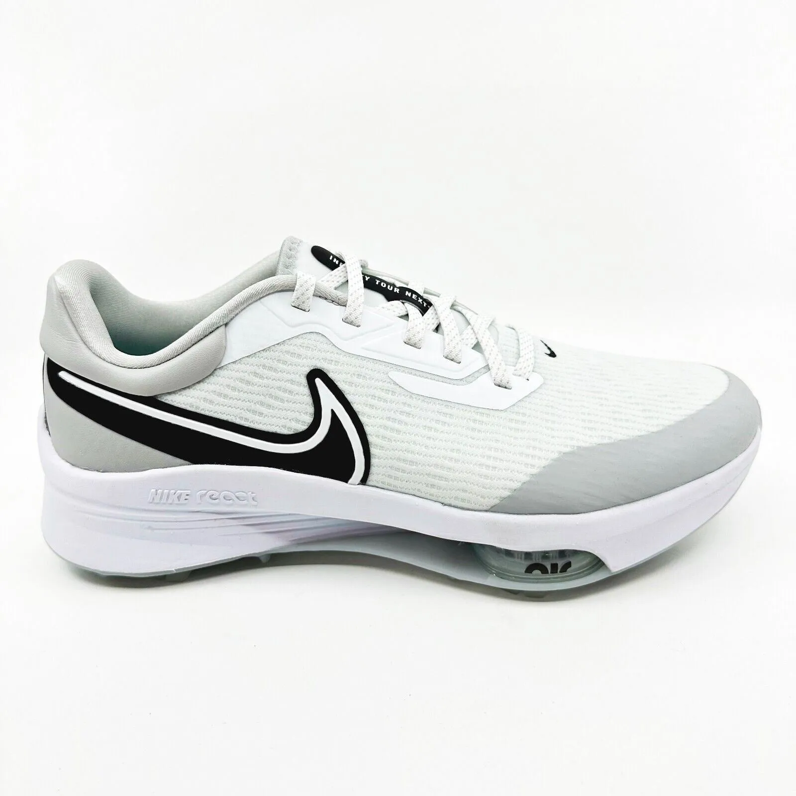 Nike Air Zoom Infinity Tour Next% White Gray Fog Mens Size 9 Wide Sneakers