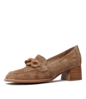 Nomass Light Choc Suede Loafers