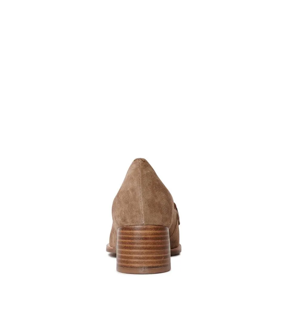 Nomass Light Choc Suede Loafers