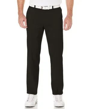 PGA Tour Men's Flat Front Active Waistband Golf Pant With A Classic Fit, Moisture-Wicking And Sun Protection (Sizes 30 - 54), Caviar, 34W x 29L