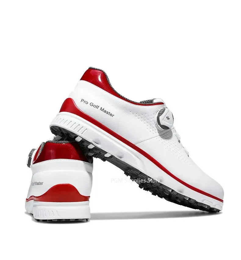 PGM Men Golf Shoes Knob Shoelaces Anti-side Slip Waterproof Men's Sports Shoes Sneakers XZ277